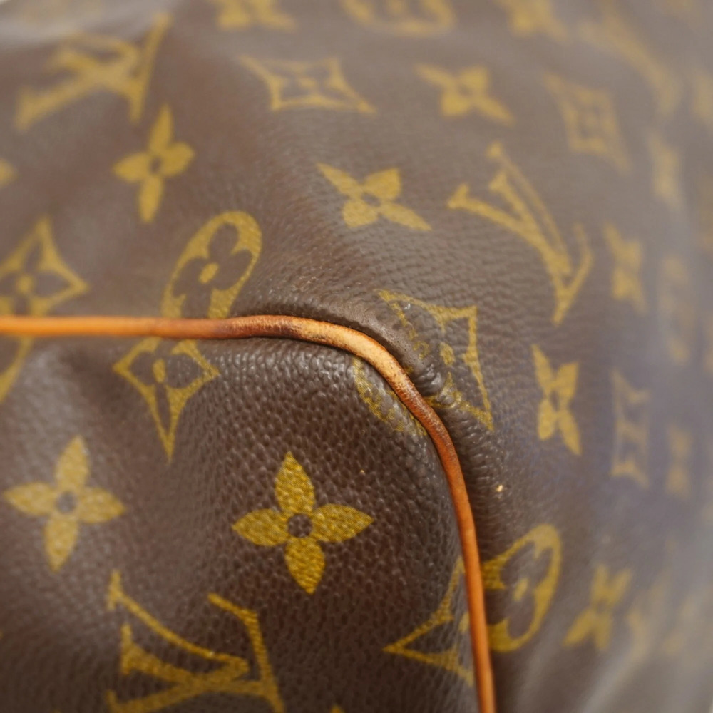 LOUIS VUITTON Authentic Brown Monogram Keepall 55 Boston Bag - Picture 7 of 12